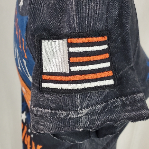 Affliction Women’s T-Shirt American Customs Motor Club Y2K Acid Wash Sz S - Picture 9 of 9